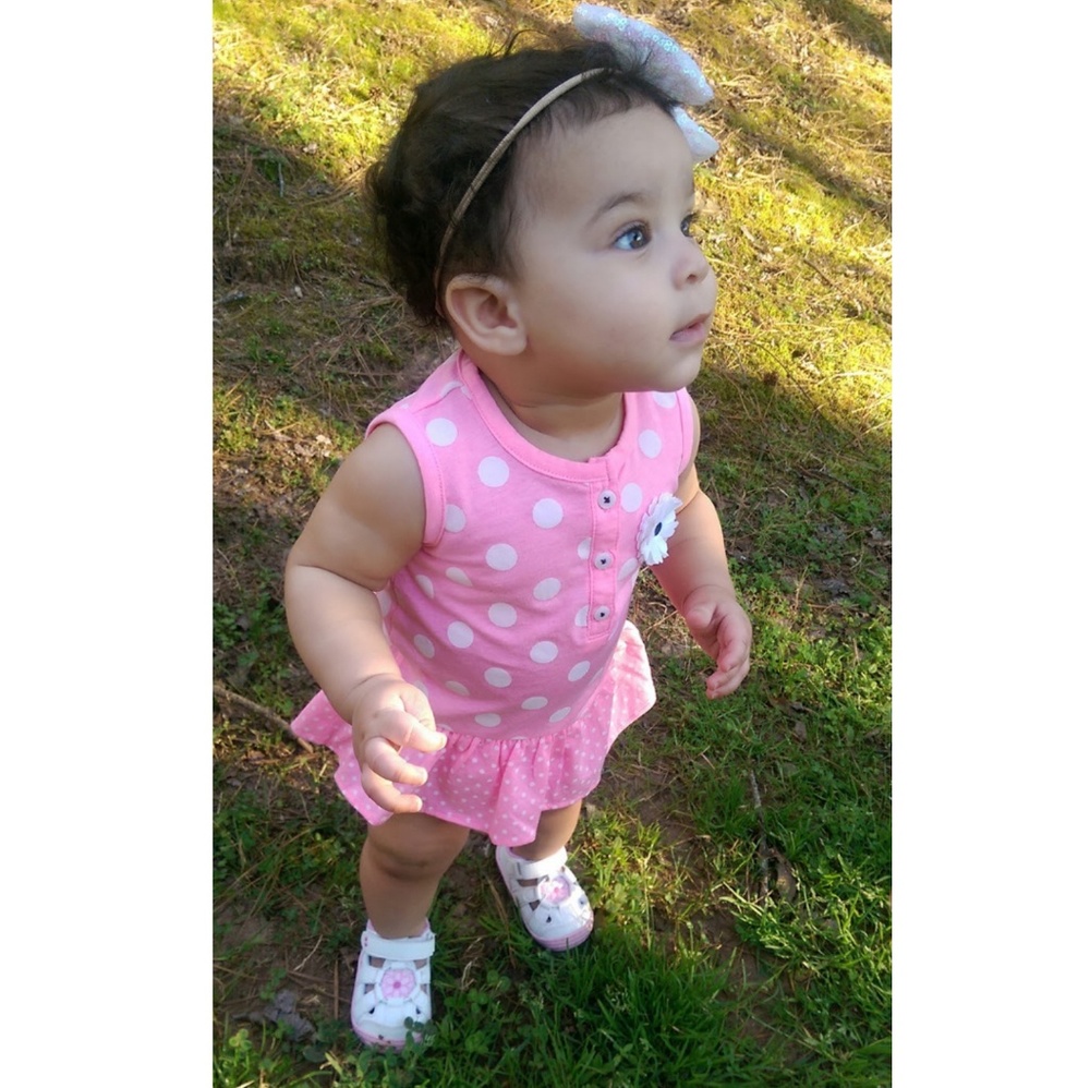 Pink Polka Dot Romper